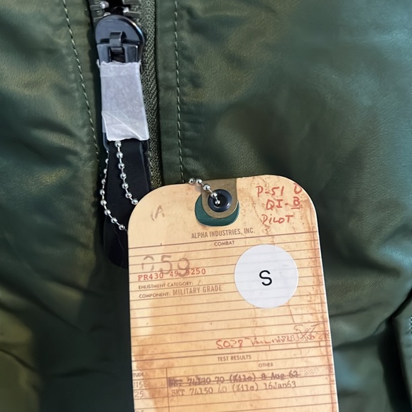 Alpha Industries Bomber (Sage Green) NWT - Picture 3 of 6